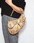 Ostrich Trimmed Saddle Bag, other view